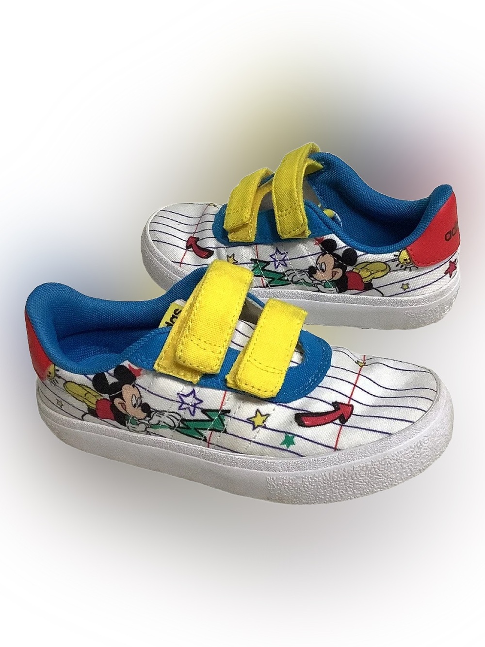 Adidas Vulc Raid3r Mickey Mouse Disney Kids Skateboard Shoes 11K